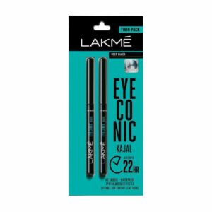 Lakmé Eyeconic Kajal, Deep Black, 0.35g