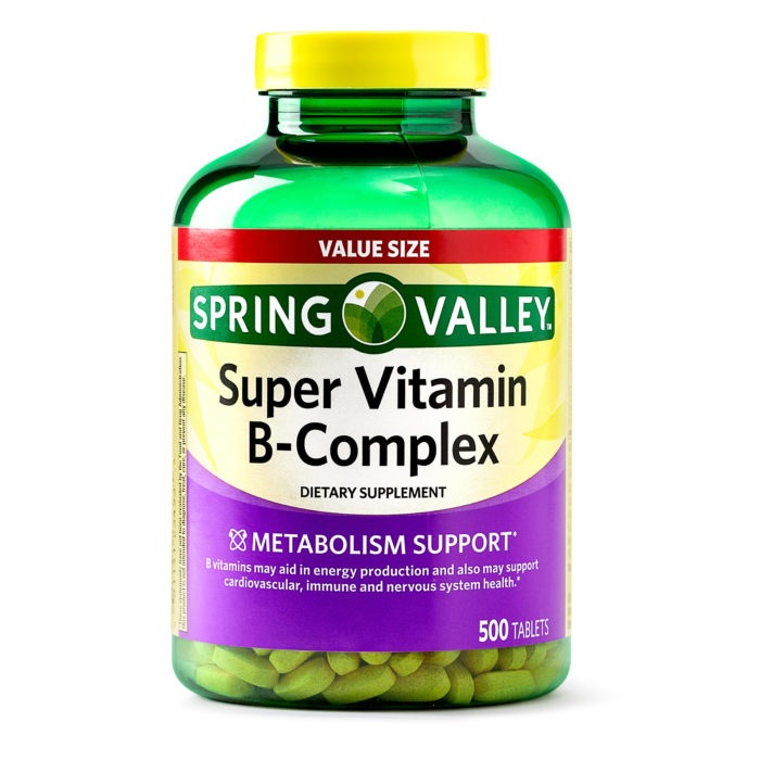 Spring Valley Super Vitamin B Complex Tablets 500Ct MB IMPORTS