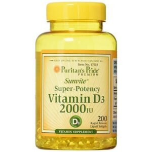 Puritan's Pride Vitamin D-3 5000iu 100 softgels