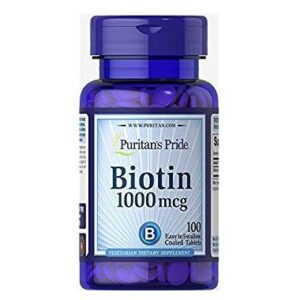 PURITAN'S PRIDE Biotin 1000Mcg Skin Hair Nails _100 Tablet