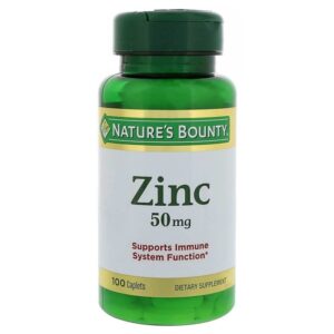 Nature's Bounty Zinc - 50 mg (100 Caplets) | Nature's Bounty