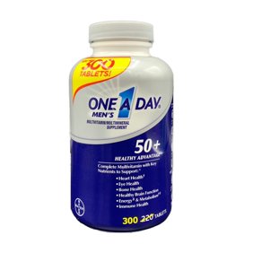 One A Day Men's 50+ Healthy Advantage Multivitamin Supplement 300 Tablets
