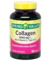 Spring Valley Collagen 1,000mg Per Tablet, Plus Vitamin C, Type 1 & 3, 120ct by Equate