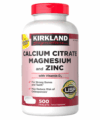 Kirkland Signature Calcium,Magnesium & Zinc + Vitamin D3, 500 Tablets