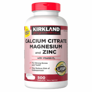 Kirkland Signature Calcium,Magnesium & Zinc + Vitamin D3, 500 Tablets