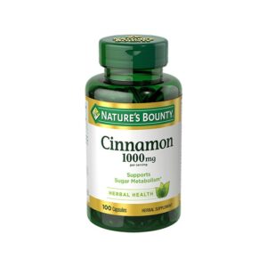 Nature's Bounty Cinnamon 1,000mg 100 Capsules
