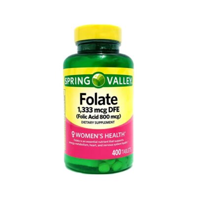 Spring Valley Folate Tablets 400pcs