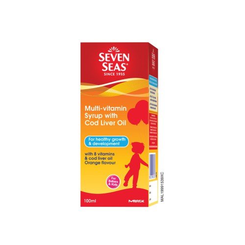 SEVEN SEAS Multivitamin Syrup With Cod Liver Oil 100ml