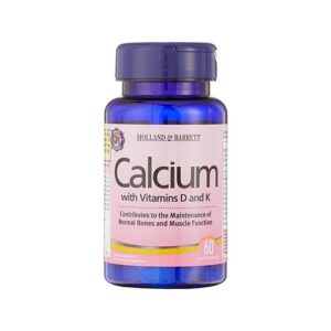 Holland & Barrett Calcium with Vitamins D and K 60 Tablets