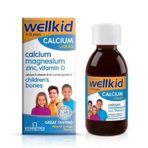 Vitabiotics Wellkid Calcium Liquid 150ml (4-12 Years)