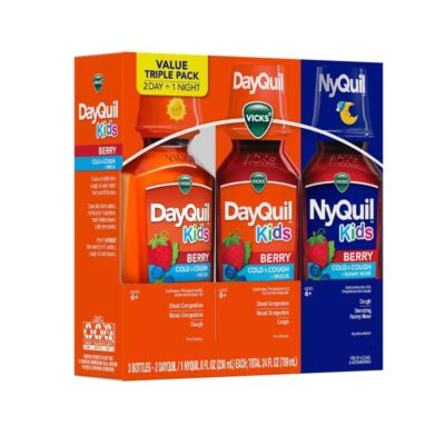 Vicks Kids Berry Cold & Cough Medicine 3 Combo Pack